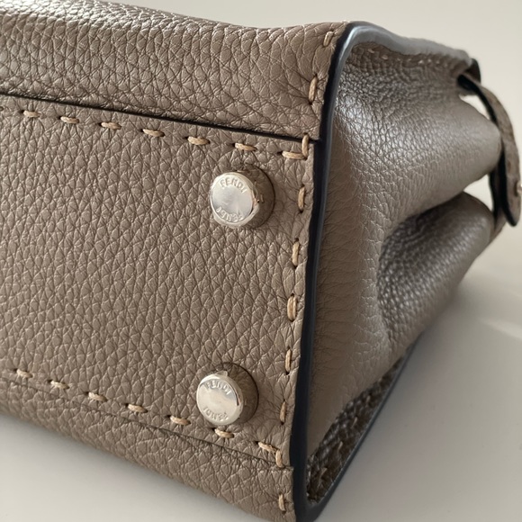 Fendi Peekaboo Mini Dove Grey Selleria bag - Picture 3 of 9